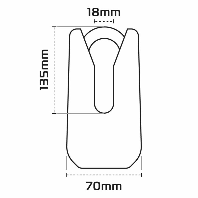 Oxford Monster Disc Lock - Czarny z 32M