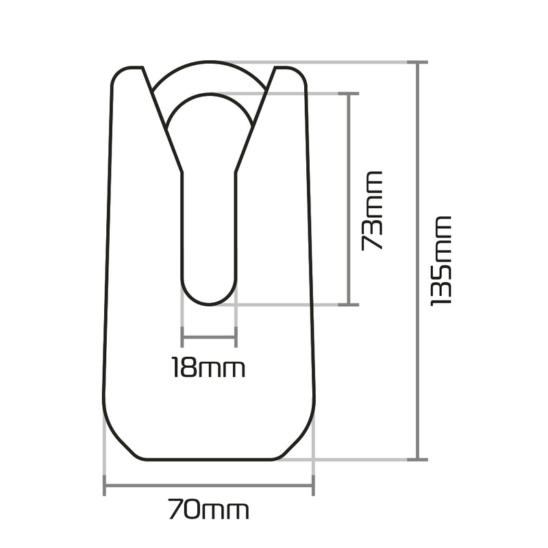 Oxford Monster Disc Lock - żółty 36M