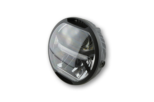 Koso LED Headlight, Black, Side Mount GA002100-09