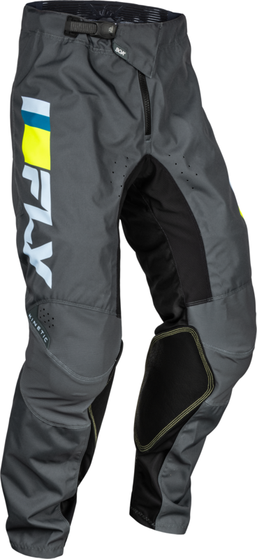 Fly Racing Kinetic Prix Pants-ve Grey/węgiel/HI-VIS 377-43130