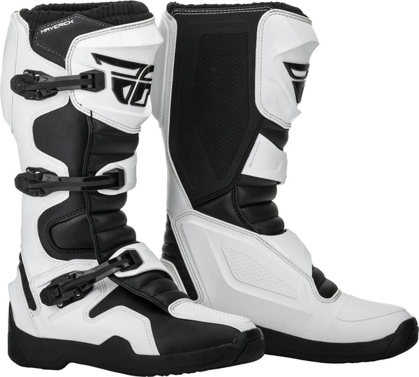 Fly Racing Maverik Boots White/Black Sz 08 364-67508