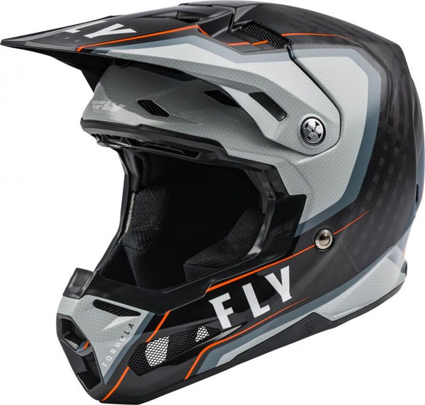 Escape Racing Formuła Hełm węglowy Axon Black/Grey/Orange LG 73-4428L