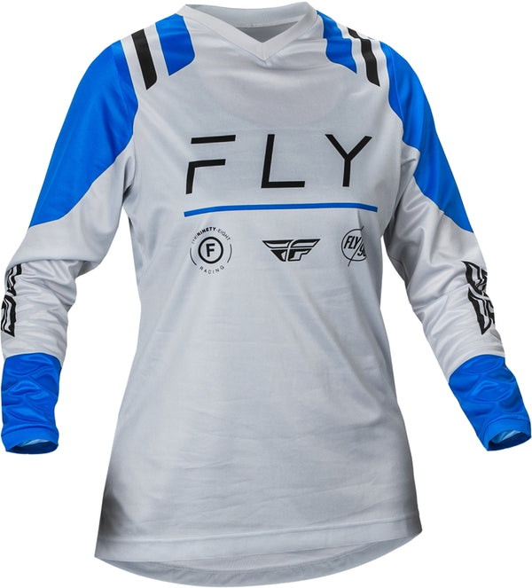 Fly Racing F-16 Woman Jersey-Arctic Gray/Blue 377-820L