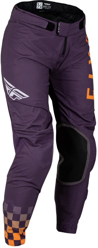 Fly Racing Lite Woman Pants - Deep Purple/White/Neon Coral 377-63109