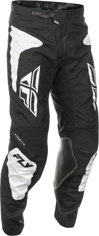 Fly Racing Kinetic Sym Pants - Czarne/białe 378-43134