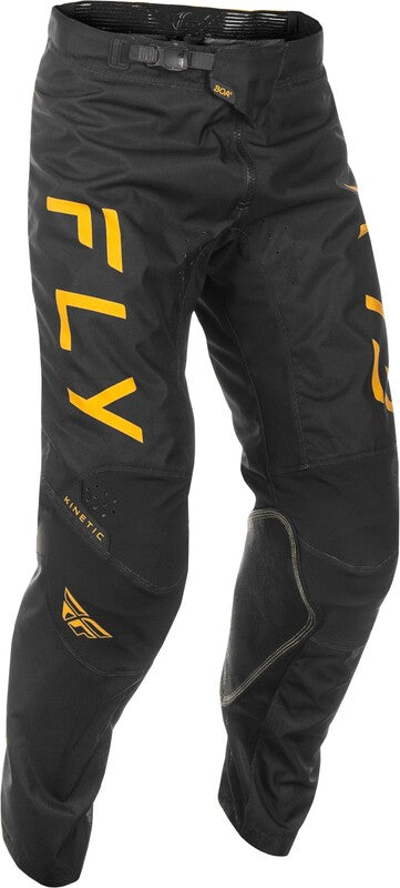 Fly Racing Kinetic Center Pants - czarny/złoty 378-53032