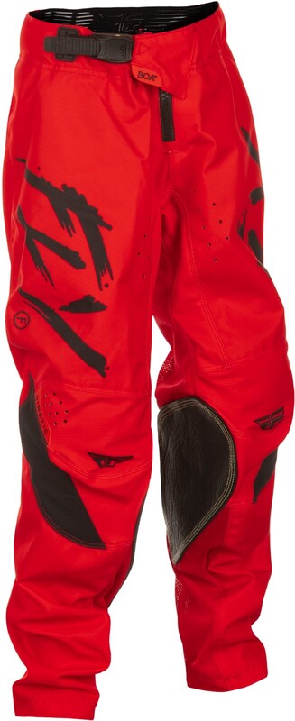 Fly Racing Kinetic Stoke Youth Pants - Czerwony/Czarny 378-53726