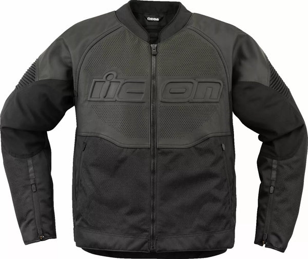 Icon Jacket Overlord3 Skórzanie BK LG 2810-4114