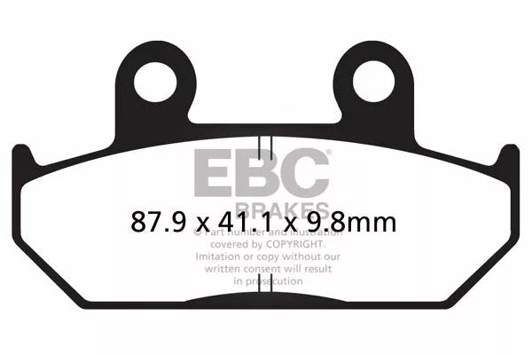 EBC Brake Pad Vee Semisntrd FA124/2v