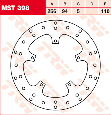 TRW Brake Disc Trw MST398 MST398