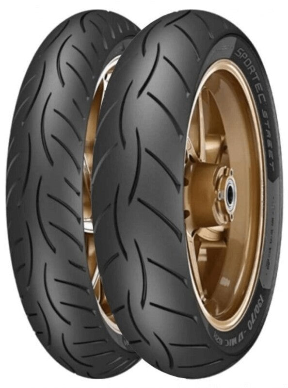 METZELER Tyre SPORTEC STREET 2 (F/R) 70/90-17 M/C 38S TL 