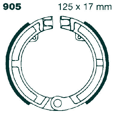EBC BRAKE SHOE default V905