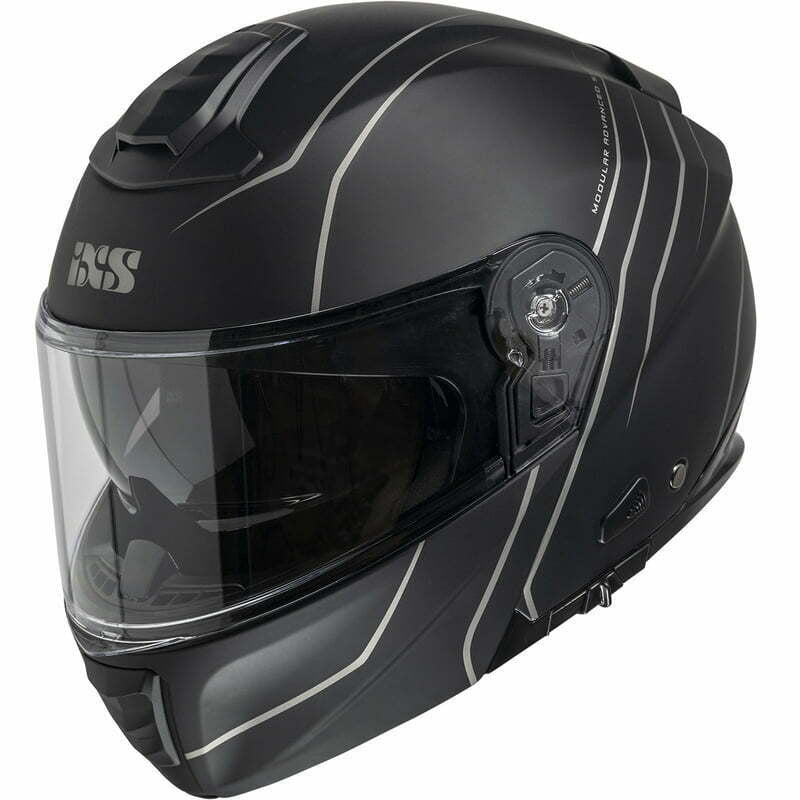 iXS Otwierany kask motocyklowy iXS460 FG 2.0 Czarny / Szary 