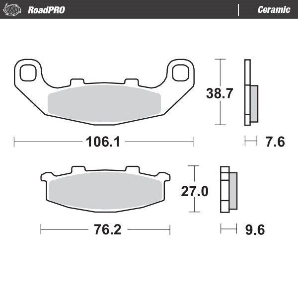 Moto-Master Hamue Pad Ceramic 410104