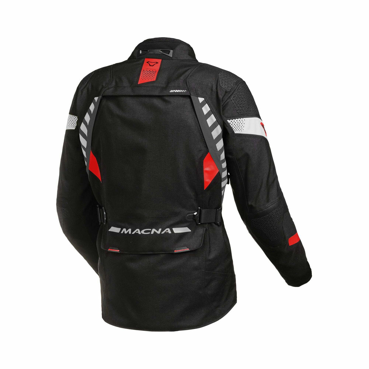 Macna laminated textile mc jacket ultimax black /red