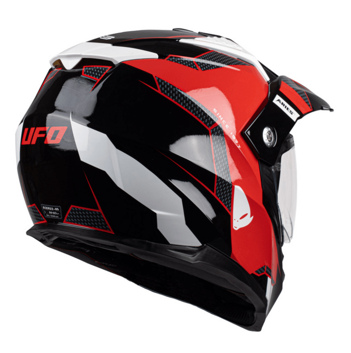 UFO Adventure MC Helmet Baran Black /Red