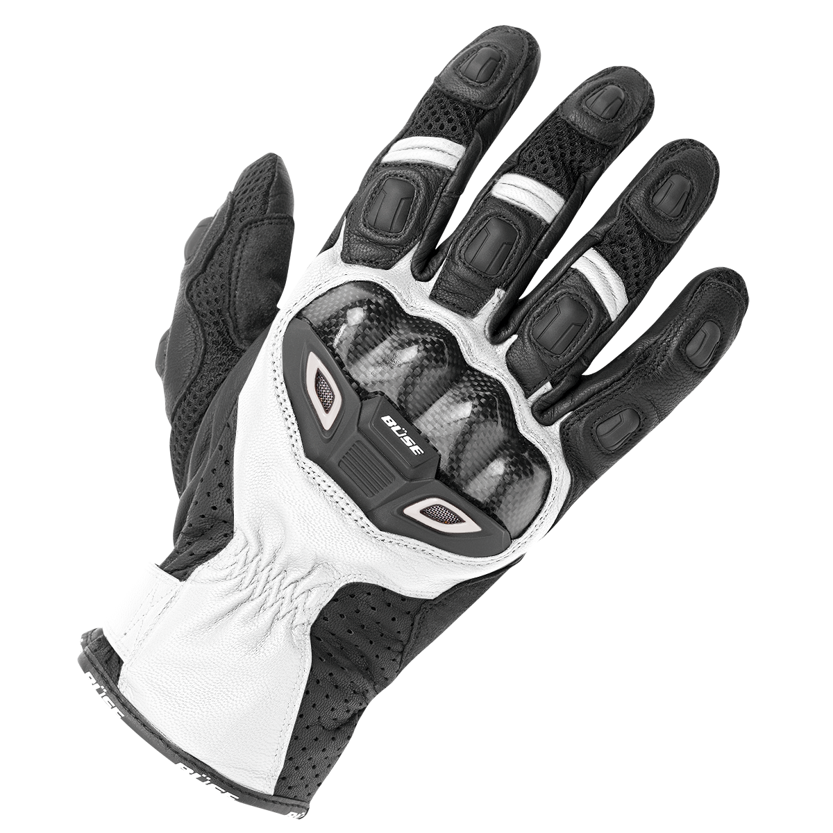 Büse MC-Sport Gloves Airogries Black /White