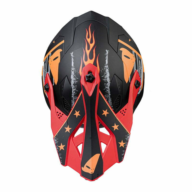 UFO Cross MC helmet intrepid black /red /orange