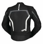 IXS Mc-Leather Jacket LD RS-600 1.0 Black /Grey /White