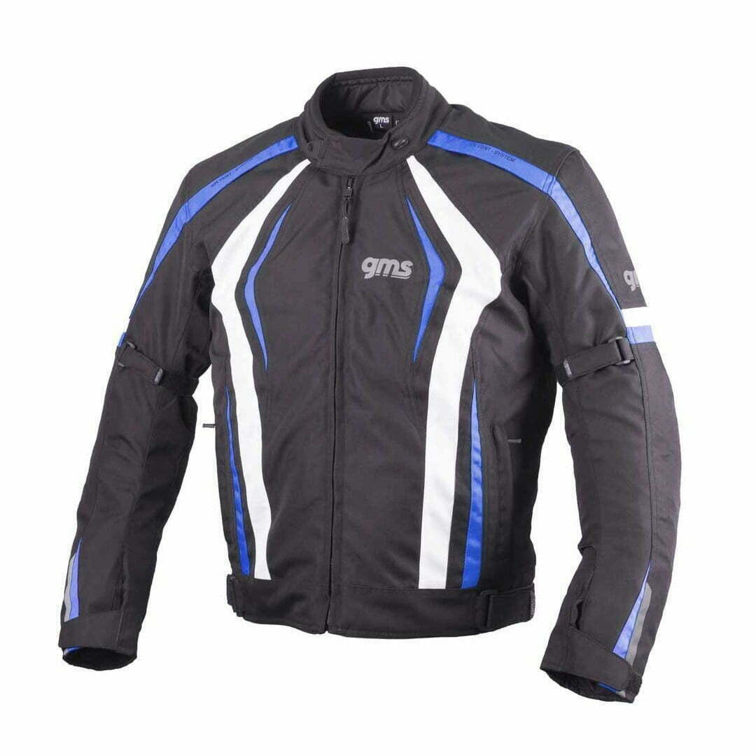 GMS Textile MC Kurtka Blouson Pace Black /White /Blue