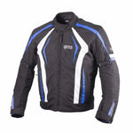 GMS Textile MC jacket Blouson Pace Black /White /Blue