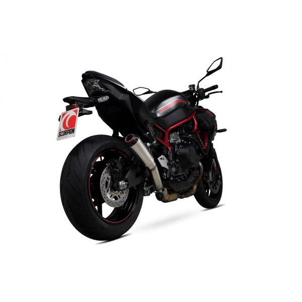 Kawasaki Z H2 2020-2025 Red Red Power poślizgowe szczotkowane rękaw ze stali nierdzewnej