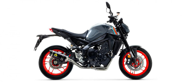 Yamaha Mt-09 21 Homologated Aluminum Dark Thunder Silencer Low Version with Carbon Endcap