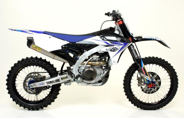Yamaha YZ 450 F 14 MX Konkurs Pełny system z tłumikiem trofeum i ograniczeniem węgla