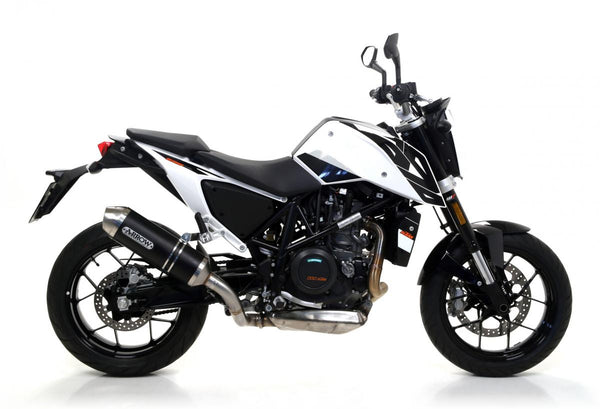 KTM 690 Duke 16 Homol.Race-Tech Aluminum Dark Silencer for Arrow Link Pipe or Collect