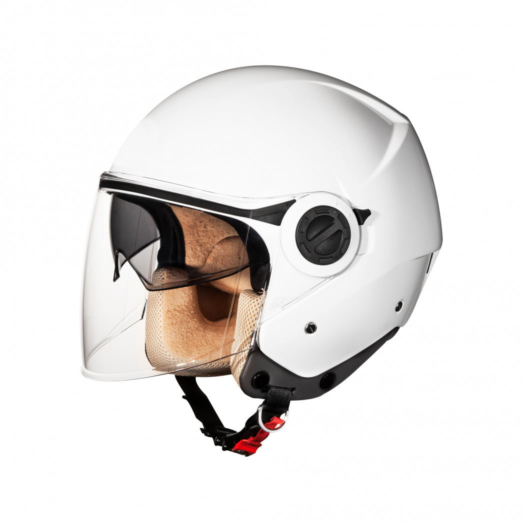 SMK JET MC HELMET Cooper White