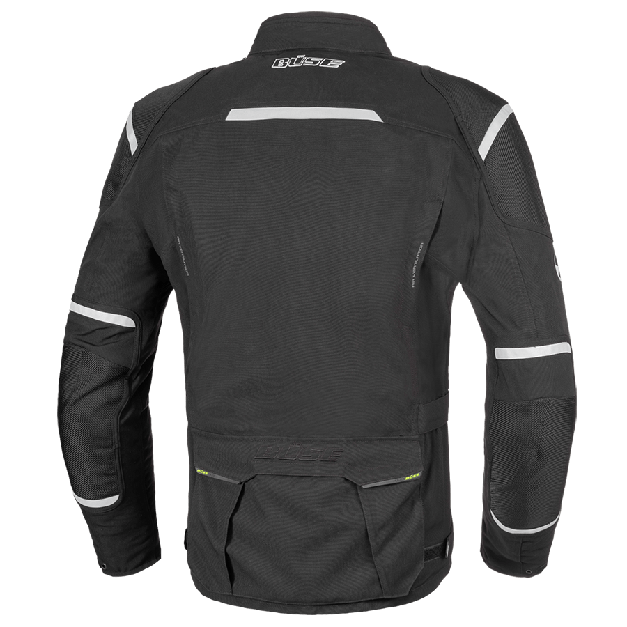 BÜSE Textile Mc-Jacket Laminated Grado Black 