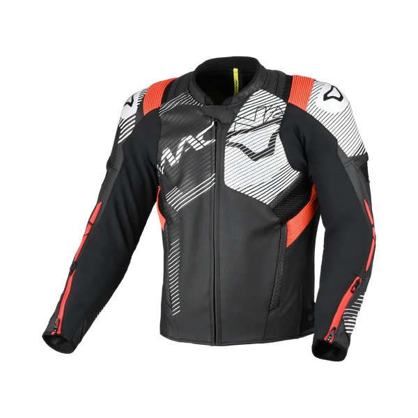 Macna skórzana MC-Jacket Ignite Black /Red