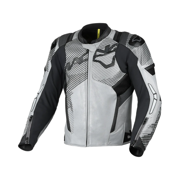 Macna skórzana MC-Jacket Ignite Grey /Black