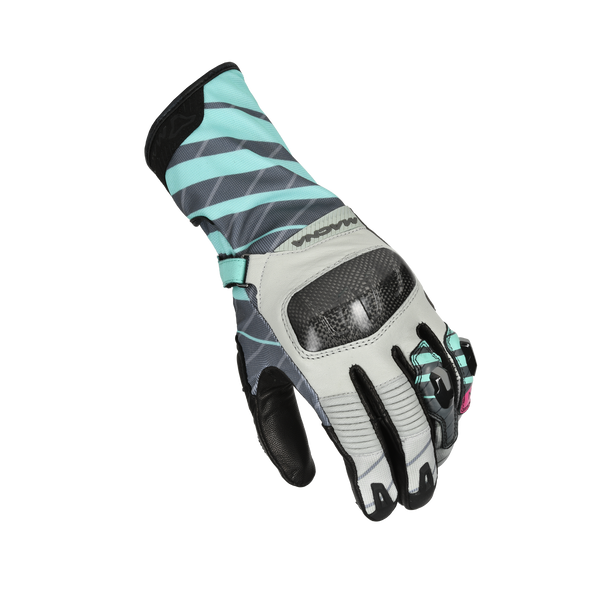 Rękawiczki motocyklowe Macna, Krown Women Black/Mint Green