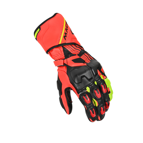 Rękawiczki motocyklowe Macna, PowerTrack Red/Black/Fluo Yellow