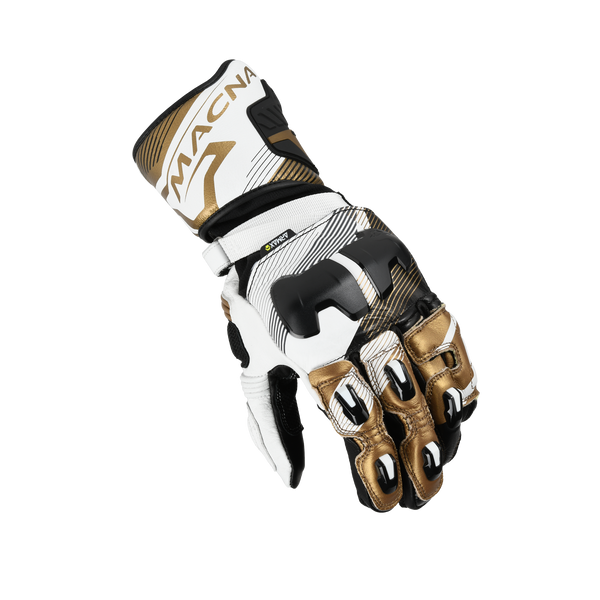 Rękawiczki motocyklowe Macna, PowerTrack 2.0 Black/White/Gold