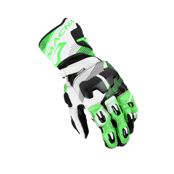 Rękawiczki motocyklowe Macna, PowerTrack 2.0 Black/Green/White