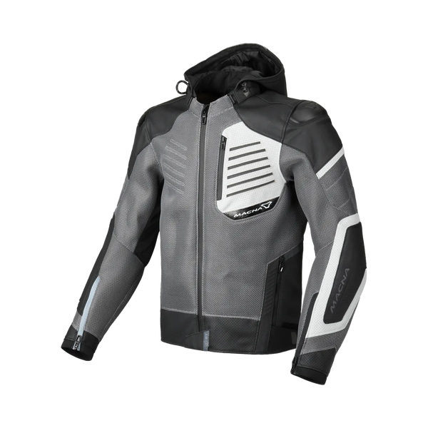 Macna skórzana MC-Jacket Riceant Grey /Black