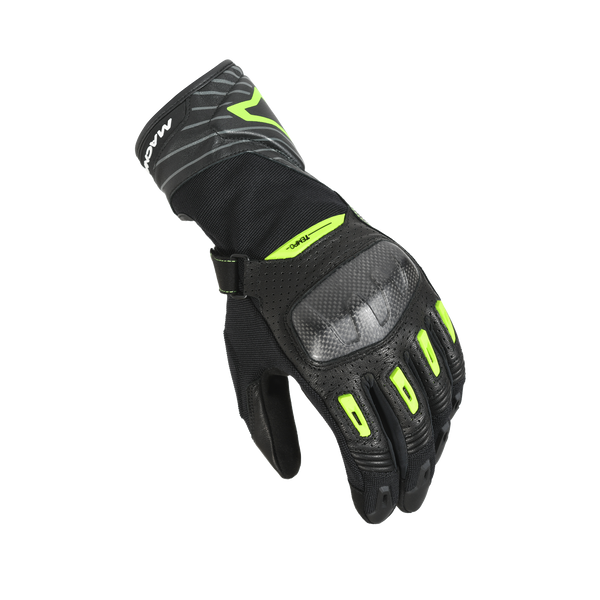 Rękawiczki motocyklowe MACNA, TEMPO Black/Fluo Yellow