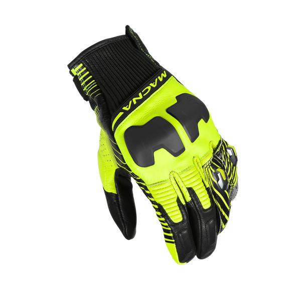 Rękawiczki motocyklowe MACNA, Ultraxx Black/Fluo Ylow