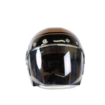 SMK JET MC HELMET RETRO SEVEN BRĄZOWY