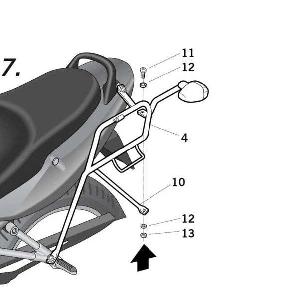 Shad 3P System boczny wspornik Suzuki GSX-F650 (S0GS61SF)