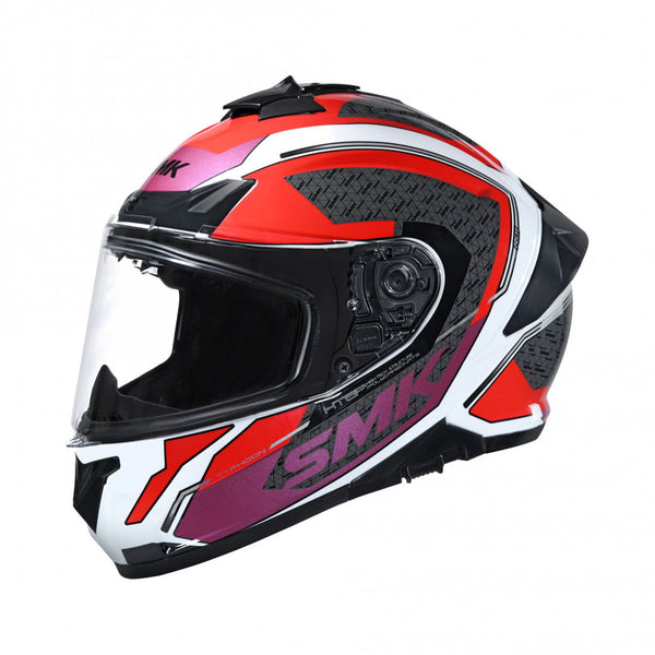 Kask SMK Integral Mc-Hjälm Typhoon RD1 Biały /Czerwony 