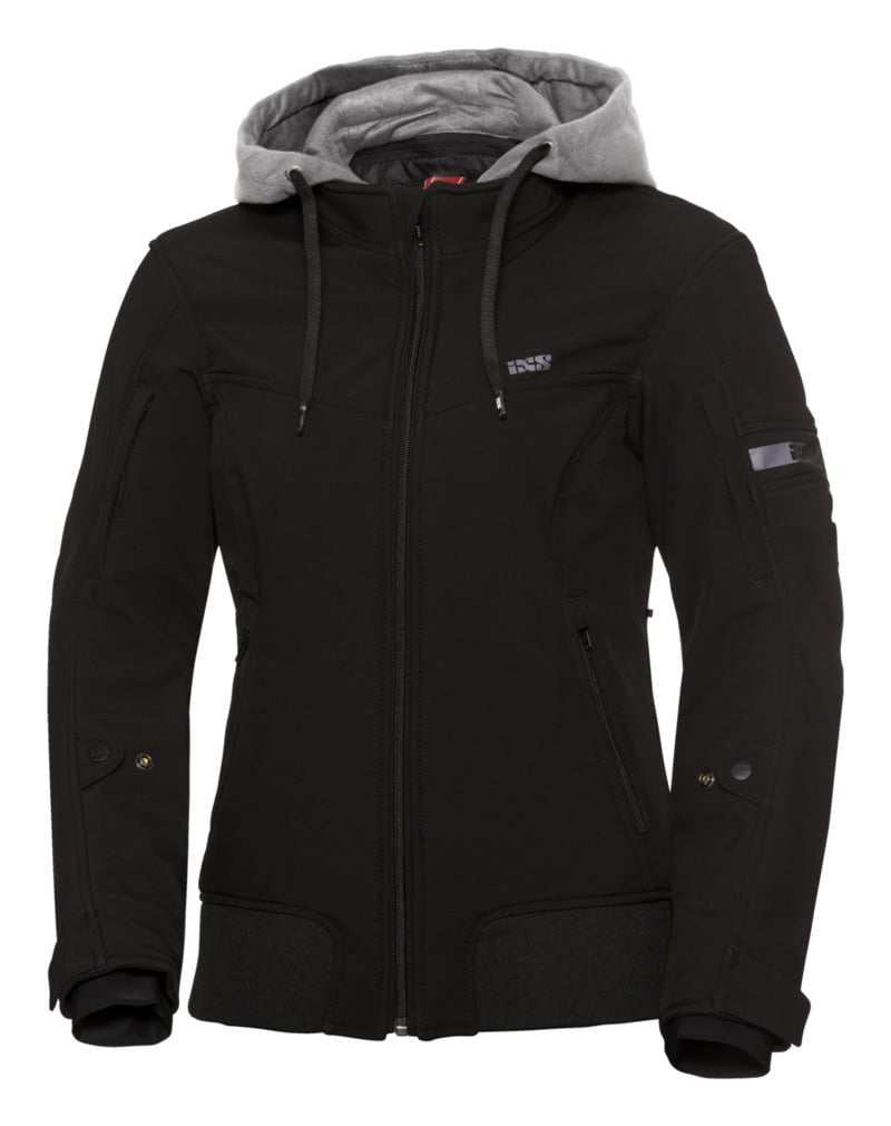 iXS Damska kurtka softshell Mc-Jacka So Moto Czarna 