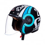 SMK JET MC HELMET RETRO BLUE