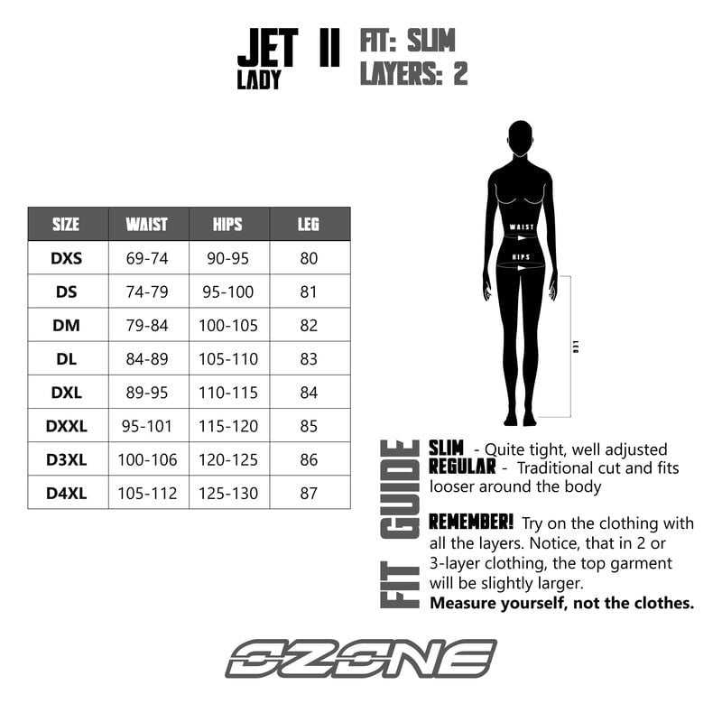 Ozone Dam Tekstylia Mc-Spodnie Jet II Czarny 