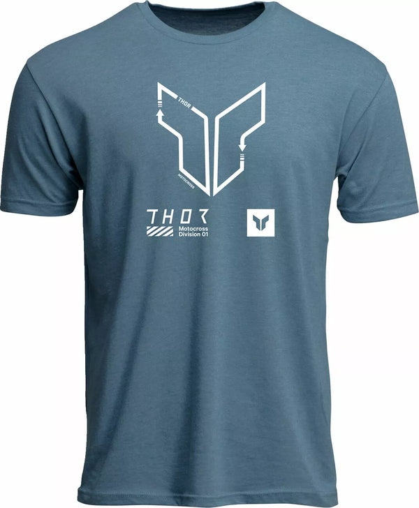 Thor Tee Trax Heather Slate Blue XL 3030-24567
