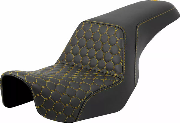 SADLEMEN SEAT STEP UP HC Gold Stitch 806-04-17707
