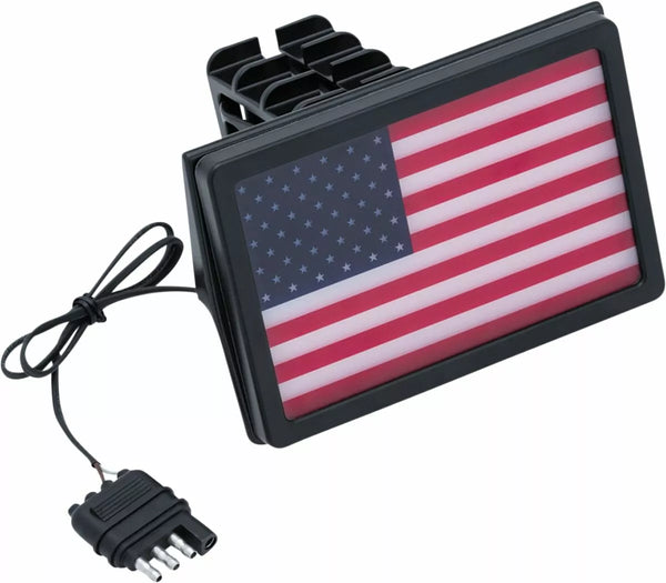Kuryakyn Cover Rect Hitch Led Flag Kur2893