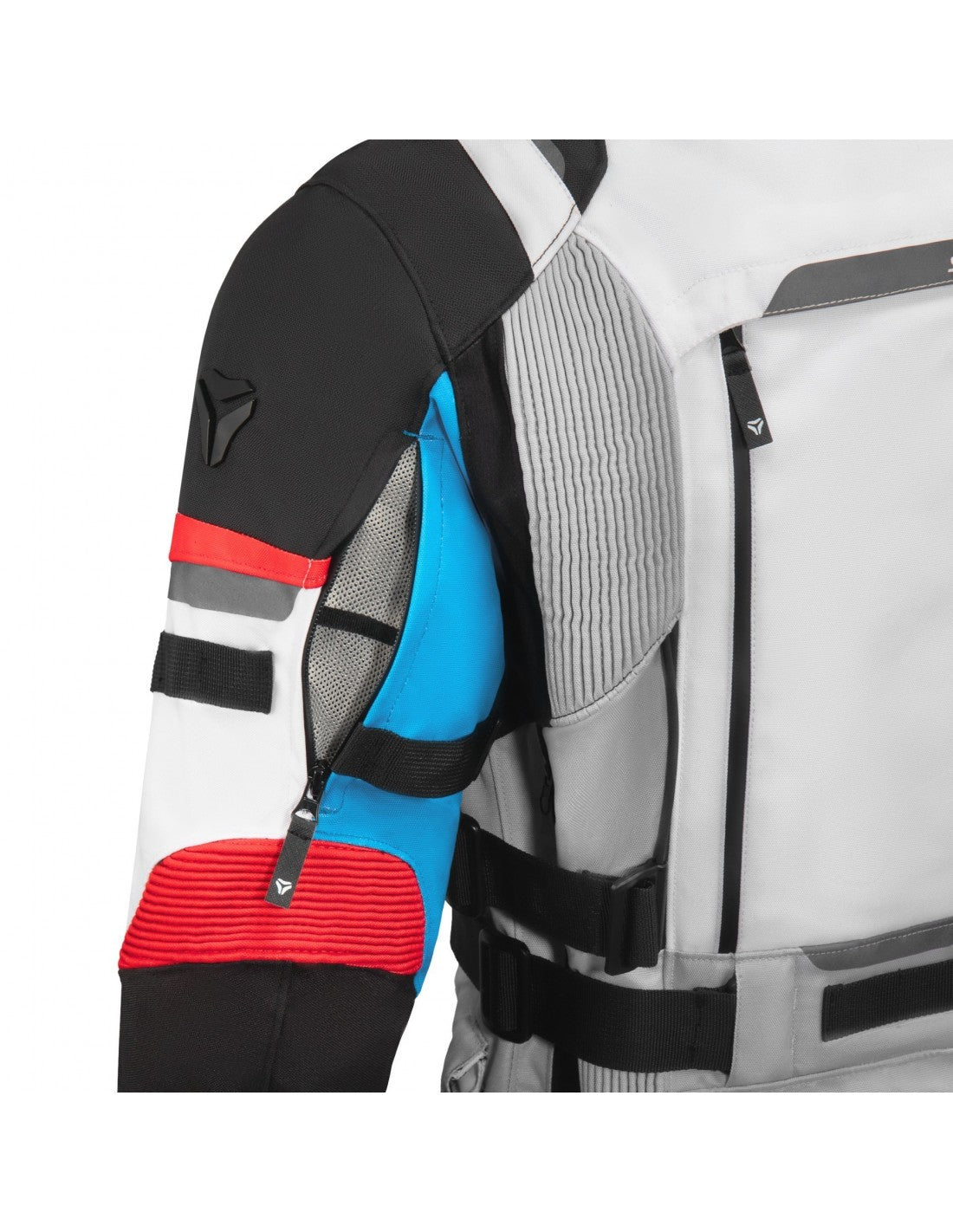 Seca tekstylna mc kurtka arrakis III Grey /Blue /Red